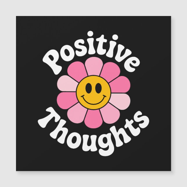 Positive Thoughts – Inspirational Floral (Front)