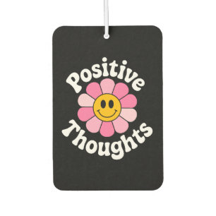 Positive Thoughts – Inspirational Floral Car Air Freshener