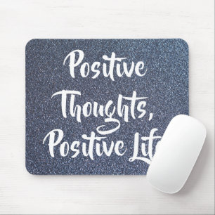 Positive Thoughts Inspirational Quote Personalise Mouse Mat