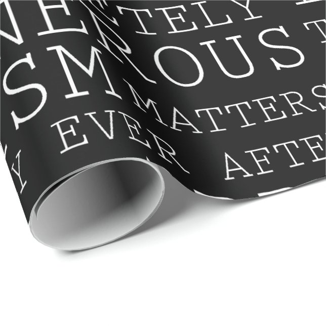 Positive Thoughts Inspirational Words Wrapping Paper (Roll Corner)