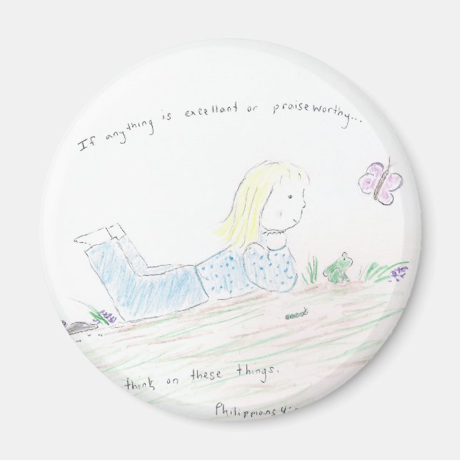 Positive Thoughts Magnet (Front)