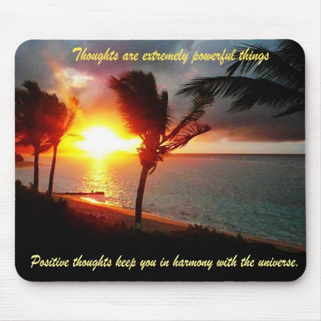 Positive Thoughts Mousepad (Front)