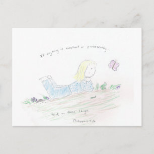 Positive Thoughts Postcard