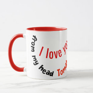 Positive Tomato Pun - From My Head Tomatoes Mug