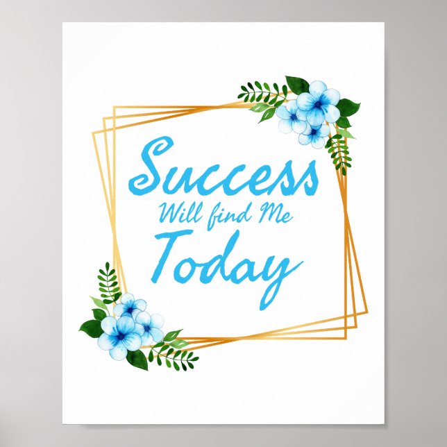 positive vibe sayings for self care poster (Front)