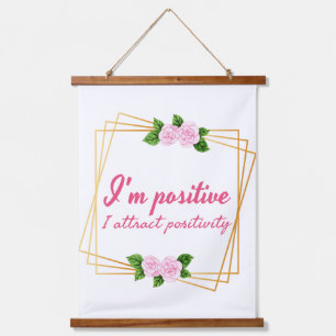 positive vibe sayings for self love  hanging tapestry