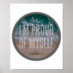 positive vibes about self love and self acceptance poster