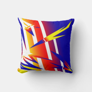Positive Vibes Abstract Art Thunder Cushion Pillow