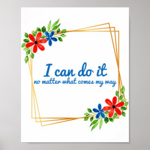 positive vibes affirmations for work poster