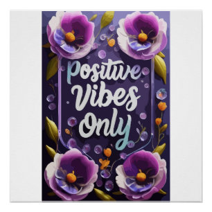Positive Vibes All Around Wall Art 