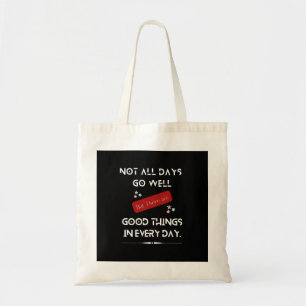 Positive Vibes and Motivational Quotes Design Tote Bag