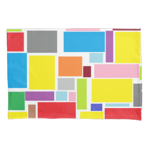 Positive Vibes Blocks Pillow Case