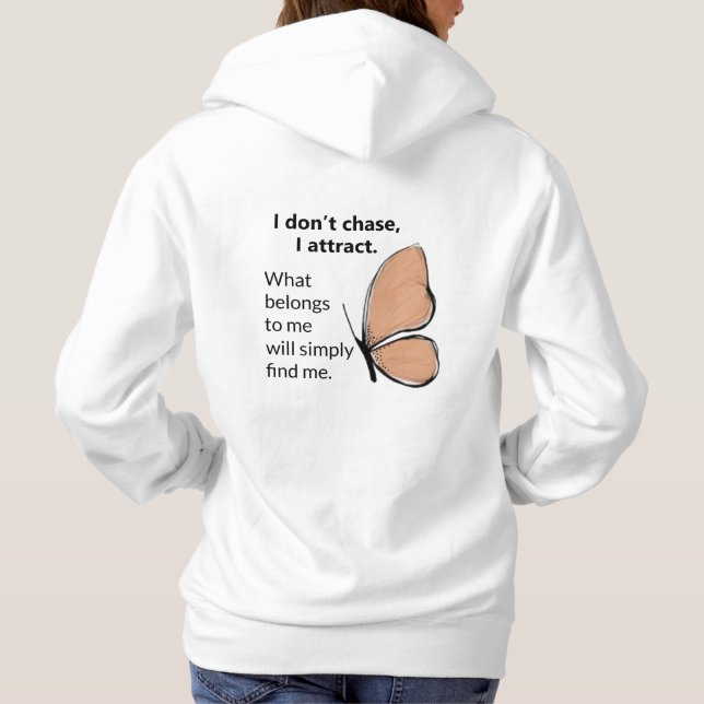 Positive Vibes Butterfly Hoodie (Back)