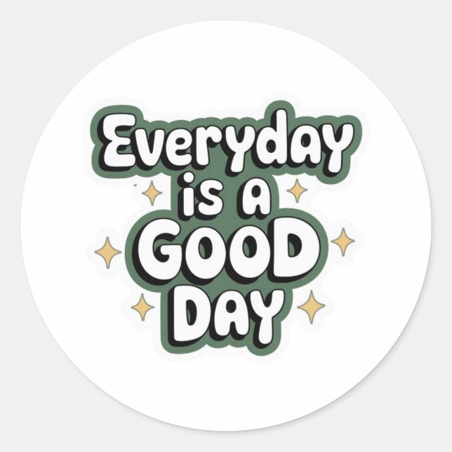Positive Vibes Everyday Sticker - Bold Inspiration (Front)