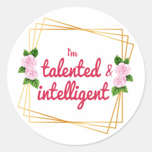 positive vibes for life and self love classic round sticker