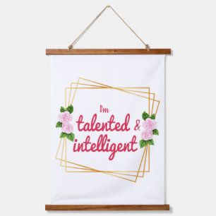 positive vibes for life and self love  hanging tapestry