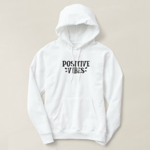 Positive Vibes Only Hoodie | Barstool Sports White