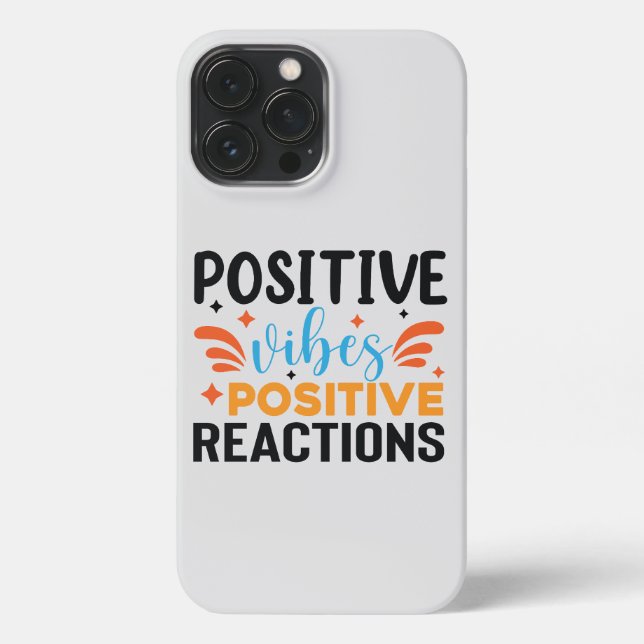 Positive Vibes | Motivational Quote iPhone Case (Back)