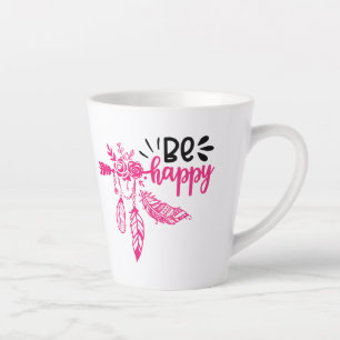 Positive Vibes   Motivational Quote Latte Mug