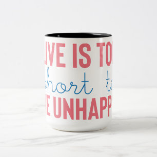 Positive Vibes   Motivational Quote Two-Tone Coffee Mug