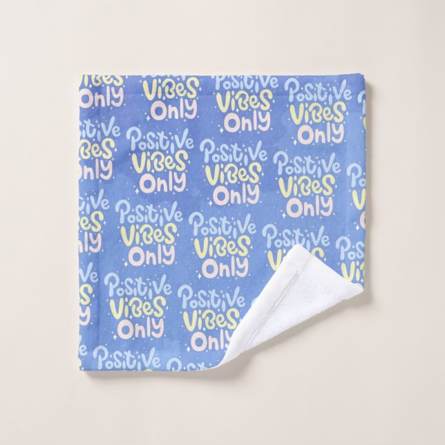 Positive Vibes Only Bath Towel Set (Wash Cloth)