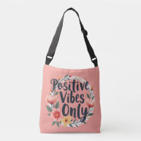 Positive Vibes Only Floral Wreath Design
