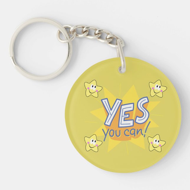 Positive Vibes Only Key Ring (Front)