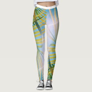 Positive Vibes Palm Tree Sunny Leggings