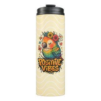 “Positive Vibes” Parrot Thermal Tumbler