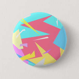 Positive Vibes Pastel Colours Abstract 6 Cm Round Badge