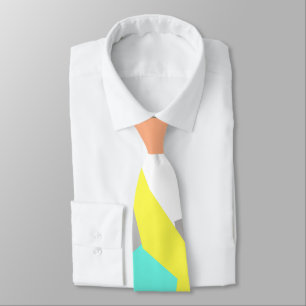 Positive Vibes Pastel Colours Abstract Art Tie