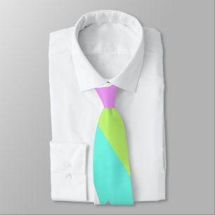 Positive Vibes Pastel Colours Abstract Art Tie