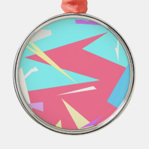 Positive Vibes Pastel Colours Abstract Metal Tree Decoration