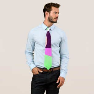 Positive Vibes Pastel Purple Minimalistic Tie