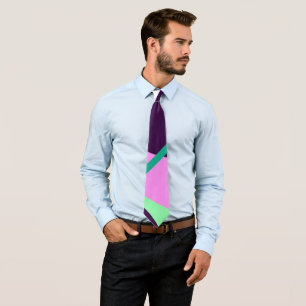 Positive Vibes Pastel Purple Minimalistic Tie