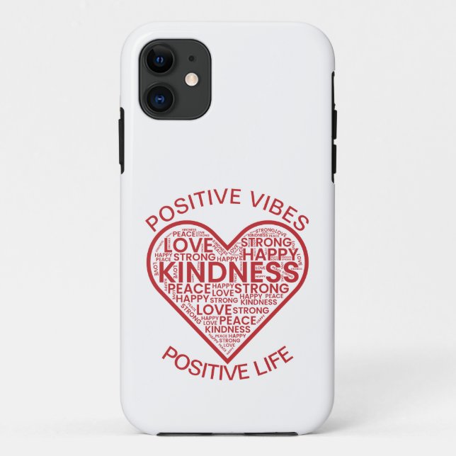 Positive Vibes Positive Life iPhone 11 Case (Back)