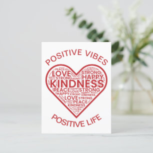 Positive Vibes Positive Life Postcard