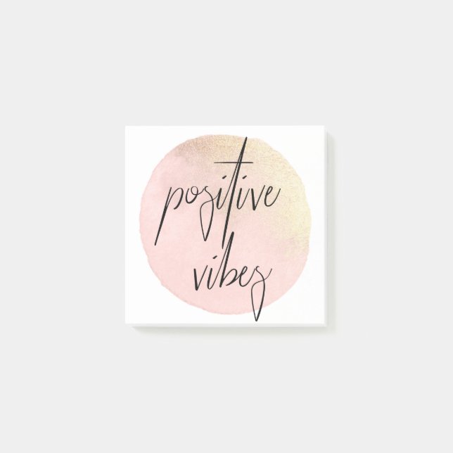 Positive Vibes Post It Notes (Front)