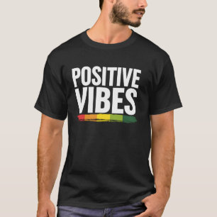 Positive Vibes Rainbow Pride Month LGBT LGBTQ Para T-Shirt
