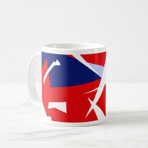 Positive Vibes Red Blue White Coffee Mug