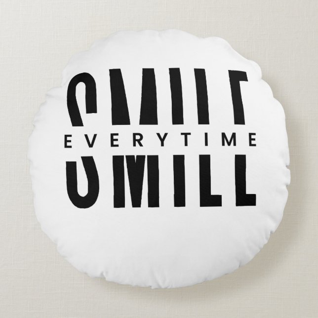 Positive Vibes Smile Pillow (Front)