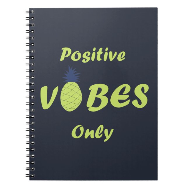 Positive vibes summer holiday notebook (Front)