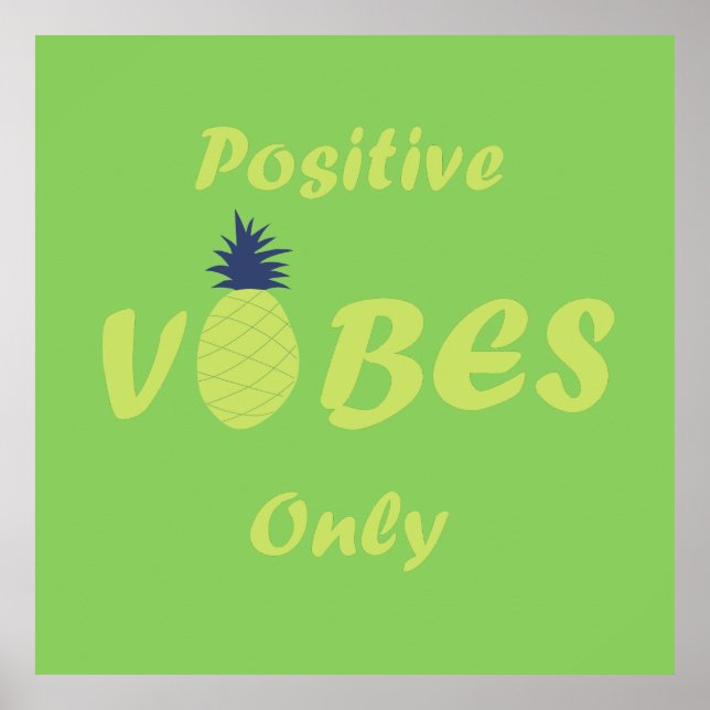 Positive vibes summer holiday poster (Front)