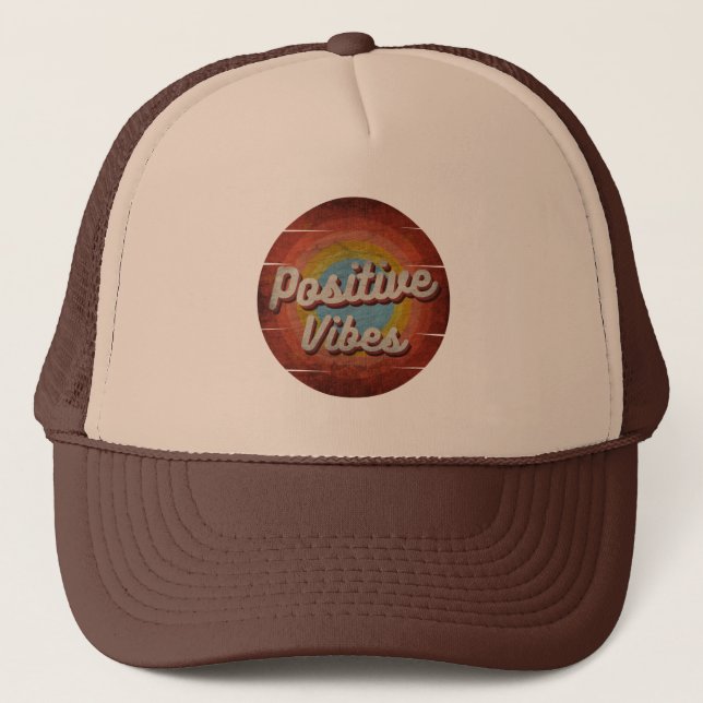 POSITIVE VIBES TRUCKER HAT (Front)