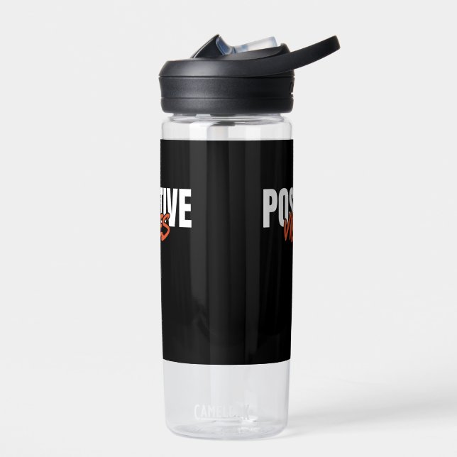 Positive Vibes Water Bottle (Left)