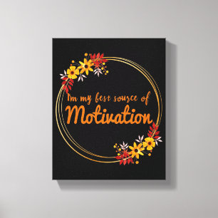 positive vibes words for motivation canvas print