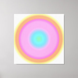 Positive Vibrations - Colourful Gradient Canvas Print