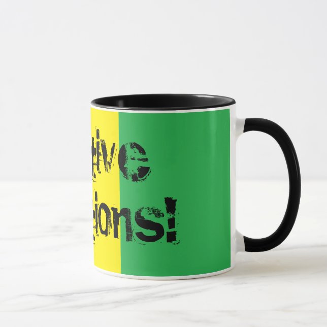 Positive Vibrations! Design Rasta Mug (Right)