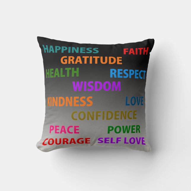 Positive words cushion (Front)