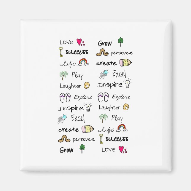 Positive Words Magnet (Front)